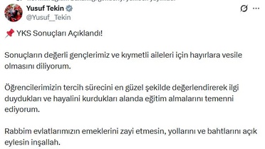 YKS Sonuçları Açıklandı