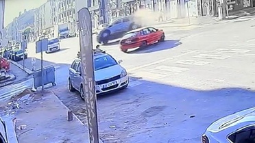 Eskişehir'de Trafik Kazası Anı Kamerada