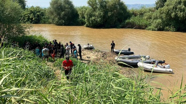 Eda ve Şahin'in nehirde akıntıya kapıldıkları anlar kamerada