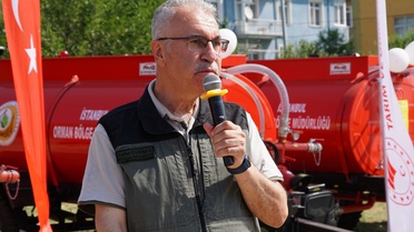 Tekirdağ'da Orman Yangınlarına Karşı Su Tankeri Dağıtımı