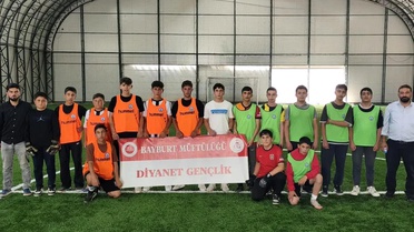 Bayburt'ta Yaz Kur'an Kursları için Futbol Turnuvası