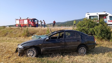Gümüşhacıköy'de Otomobil Devrildi, 5 Yaralı