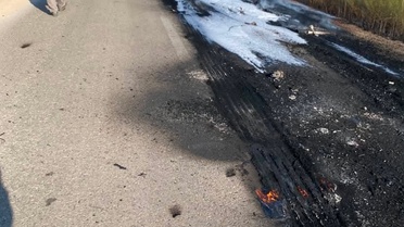 Sincan'da Seyir Halindeki Tır Yangın Çıkardı