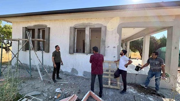 Akçadağ'da yeni mezarlık ve hizmet binası çalışmaları incelendi