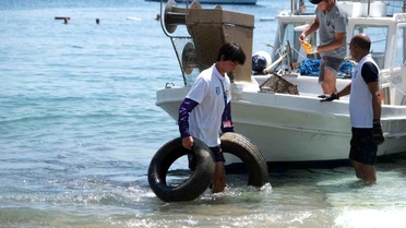 Deniz Dibi Temizliğinin 10. Etabı Türkbükü'nde gerçekleştirildi