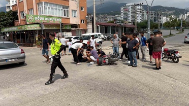 Düziçi'nde Trafik Kazası: Motosiklet Sürücüsü Yaralandı