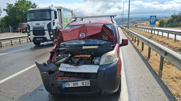 Havza'da zincirleme kaza: 1 yaralı