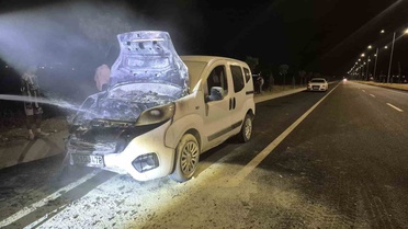 Batman'da Araç Yangını Kontrol Altına Alındı