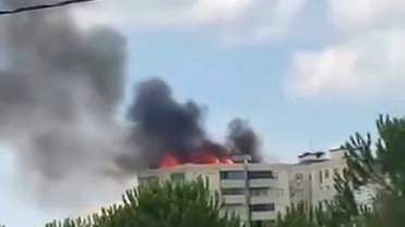Gebze'de Çatıda Yangın Çıktı