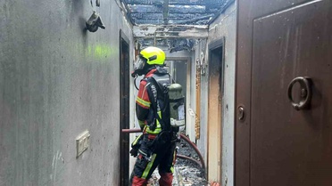 Gönen’de 2 katlı evde çıkan yangında hasar meydana geldi