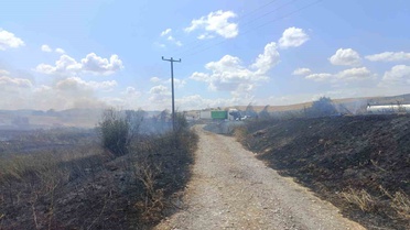 Susurluk’ta korkutan yangın
