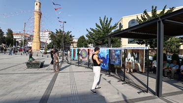 Çorum'da Uluslararası Sanat Çalıştayı Sergisi Açıldı