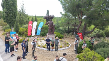 Çanakkale'de orman yangını şehidi Orman Bölge Müdürü Talat Göktepe anıldı