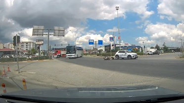 Susurluk'ta Kavşak Kazası: 1 Yaralı