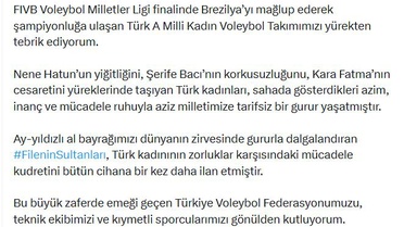 Bahçeli'den Voleybol Şampiyonlarına Destek
