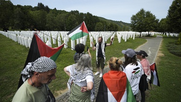Filistin Konvoyu Srebrenitsa'da Soykırımı Andı