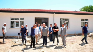 Gömeç’te Karaağaç Mahallesi’nde devlet yatırımları yerinde incelendi