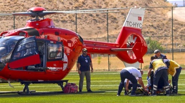 Kalp Krizi Geçiren Hasta Hava Ambulansıyla Malatya'ya Sevk Edildi