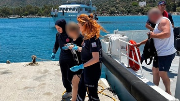 Datça'da Yaralı Tekne Yolcusu Kurtarıldı
