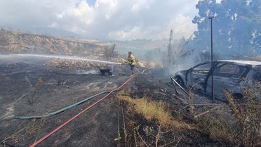 Hatay'da Yangın, Otomobil ve Sera Yandı