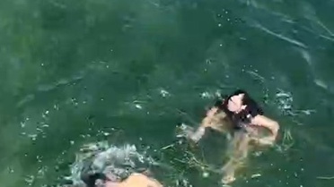 Boğulma tehlikesi geçiren kişinin yeri dronla tespit edilip kurtarıldı
