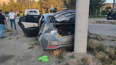 Isparta'da Takla Atan Araçta 2 Yaralı