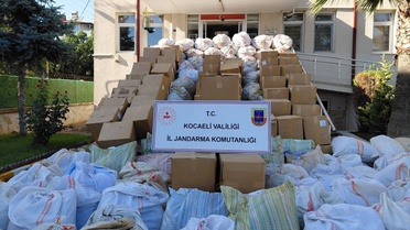 Gebze'de 5 ton kaçak tütün ele geçirildi