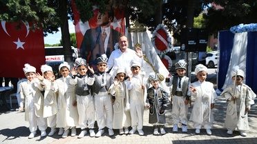 Lapseki'de Şeftali Festivali'nde Sünnet Şöleni