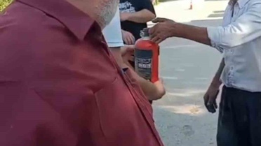 Bartın'da Park Halindeki Araba Yandı