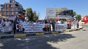 Guterres'in KKTC Ziyareti Protesto Edildi