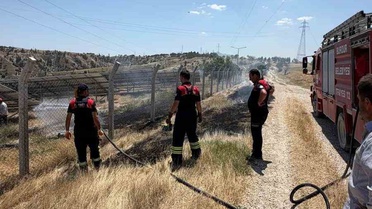 Burdur'da Güneş Enerji Santralinde Yangın