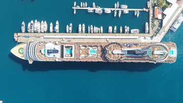 MSC Divina ile 4 Bin Turist Marmaris'te