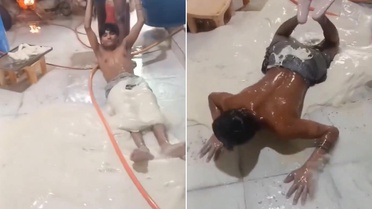 Restoran mutfağında skandal görüntü! Hamuru böyle hazırladılar