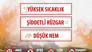 Yangın Riski Yüksek Bölgelere Dikkat!