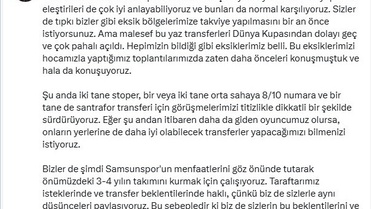 Samsunspor, 3 Yıl İçin Hedef Belirledi