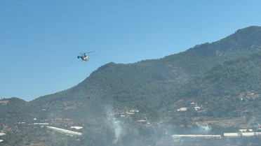 Gazipaşa'da Seralarda Yangın Çıktı