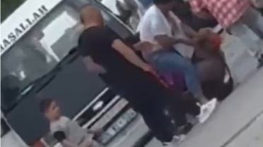 Çorum’da kadınların kavgası kamerada