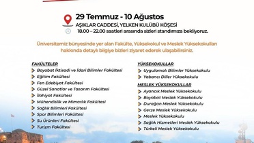 Sinop Üniversitesi Tanıtım Günleri Başladı