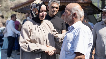 Kaya'dan Yangın Bölgesine Ziyaret
