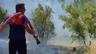 Besni'de Bahçe Yangını: Ağaçlar Zarar Gördü