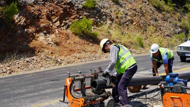 Fethiye Gökçeovacık su isale grup hattı yenileniyor