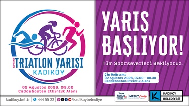 Kadıköy'de Sprint Triatlon için geri sayım başladı