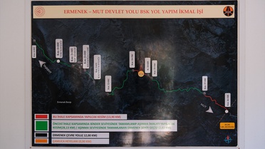 Vali Çiçek'ten Ermenek-Mut Yolu İncelemesi