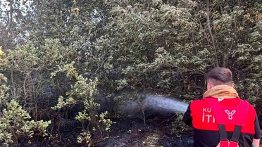 Kütahya OSB İtfaiyesi, Beşkarış ve Aydınlar köyü yangınlarında görev aldı