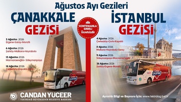 Tekirdağ’da tarih ve kültür gezileri için Ağustos takvimi belli oldu