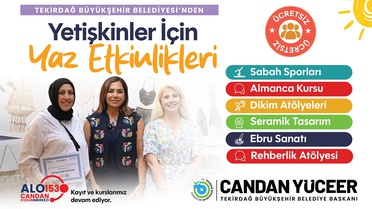 Tekirdağ'da yaz, spor ve sanatla dolu geçecek