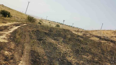 Tuşba'da Anız Yangını Söndürüldü