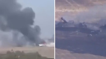 ABD'ye ait F-35 savaş uçağı, askeri üste düştü