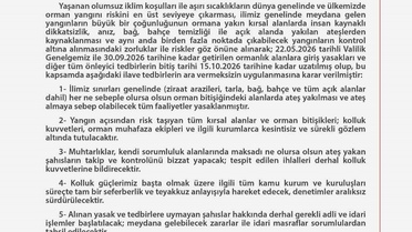Ankara’da Orman Yangınlarına Karşı Önlemler Uzatıldı