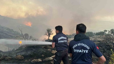 Aydın Büyükşehir itfaiyesi 1 haftada 446 yangına müdahale etti